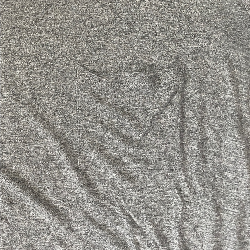 Madewell Heather Gray Long Sleeve Pocket Tee - Picture 4 of 11